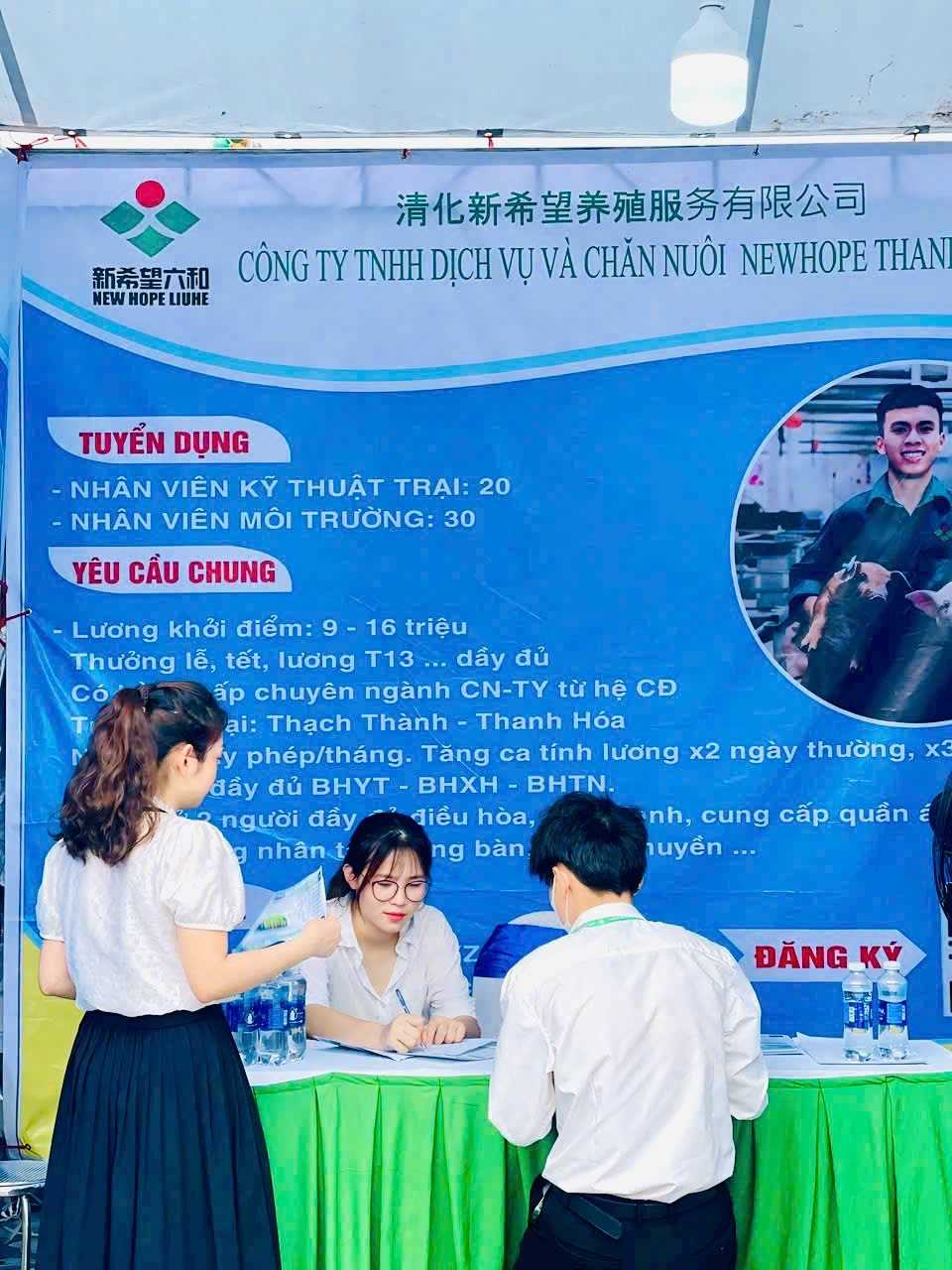 CÔNG TY TNHH DỊCH VỤ VÀ CHĂN NUÔI NEW HOPE THANH HÓA THÔNG BÁO TUYỂN DỤNG